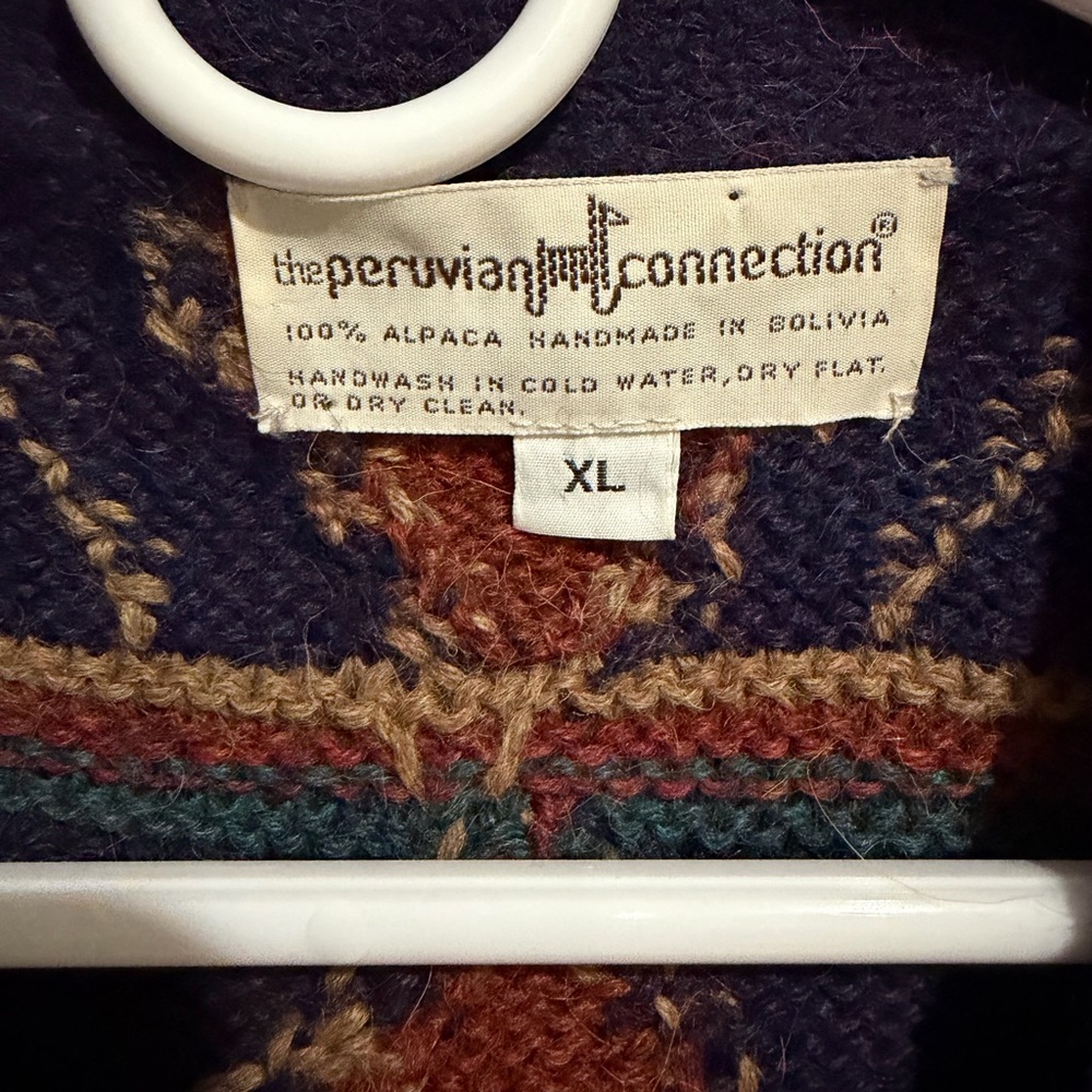 VTG Peruvian Connection Multicolor Geometric Card… - image 7